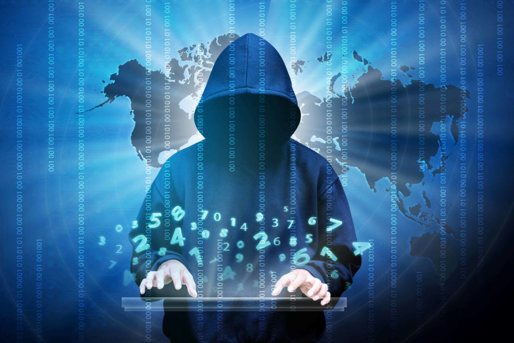 Computer Hacker Silhouette Of Hooded Man | ITque